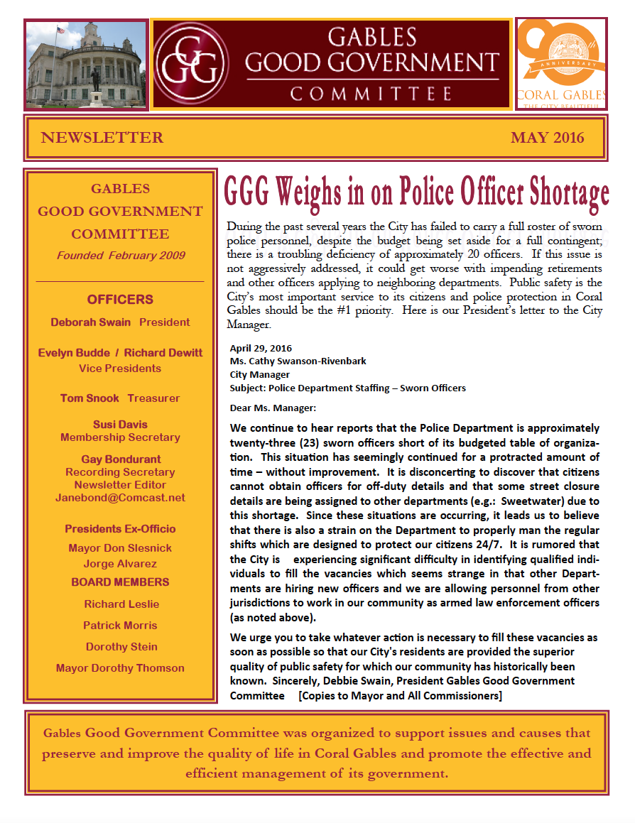2016-05 Newsletter